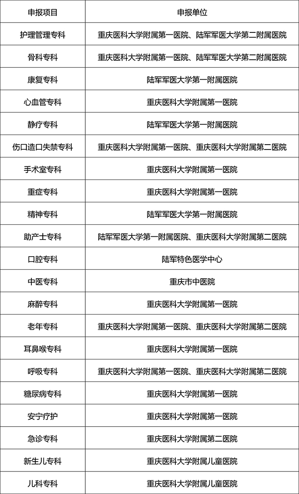 重庆市护理学会组织评审中华护理学会京外专科培训基地评审记要
